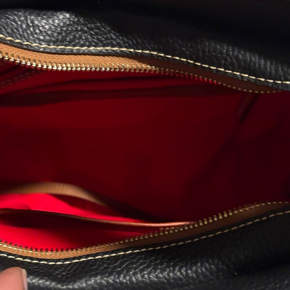 Dooney & Bourke Black and Brown Hobo Bag - Picture 6 of 15